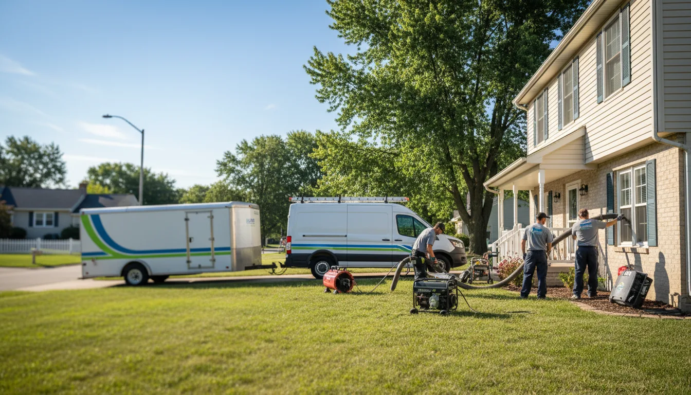 Flooded Basement Restoration And Cleanup With Repair in Plymouth, WI near me